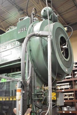 150 Ton, Minster #P2-150-54 Piece-Maker, straight side double crank high speed mechanical stamping press, 6" - Image 3