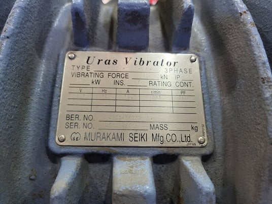 12 HP 885 RPM Murakami Seiki KEEH-135-8BW, vibrator motor, continuous duty, 575 Volts - Image 2