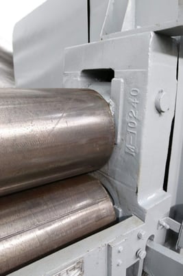 10' x 1/2" Bertsch #M-10240, 3-roll plate roll, 13" roll diameter - Image 7