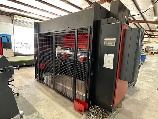 100 Ton, Amada #HFE100-3S, CNC hydraulic press brake, 10' overall, 106" between housing, 7.87" stroke, 2006 - Image 2