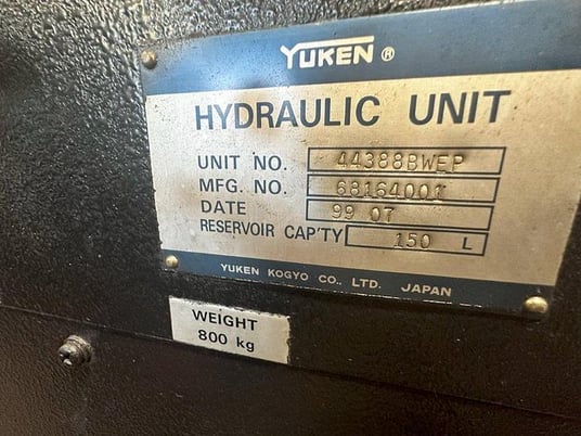 Yuken #44388BWEP, hydraulic power unit, 1999 - Image 4