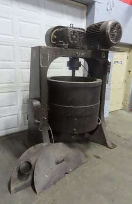 Union Process type B size #100S, jacketed attritor, Stainless Steel, 100 gallon, 35" dia. x 31" deep - Image 2