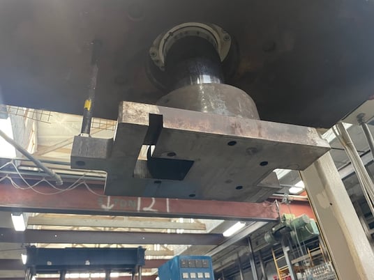 35 Ton, Ahaus Tool & Engineering, down-acting hydraulic press, 45" x26" bed, 8" stroke, 21" daylight - Image 4