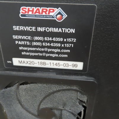 Sharp #1145-Max-20, automated roll bagging machine, Video Jet printer system, 120 V. - Image 2