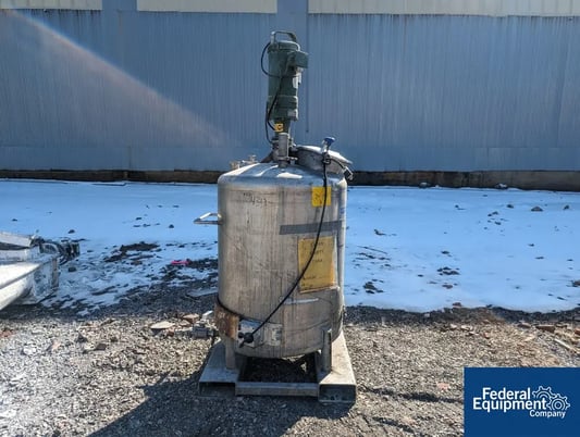 Letco Industries Mixing Tank, Stainless Steel, Dish top and sloped bottom, 2017 - Image 1