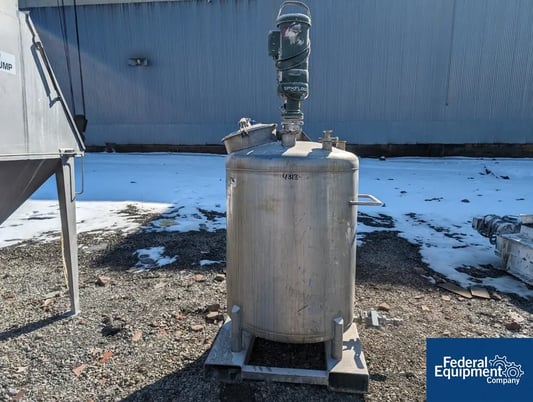 Letco Industries Mixing Tank, Stainless Steel, Dish top and sloped bottom, 2017 - Image 3