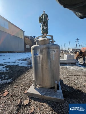 Letco Industries Mixing Tank, Stainless Steel, Dish top and sloped bottom, 2017 - Image 4