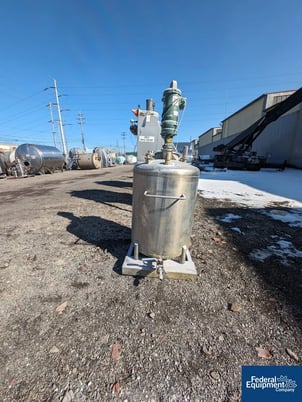 Letco Industries Mixing Tank, Stainless Steel, Dish top and sloped bottom, 2017 - Image 6