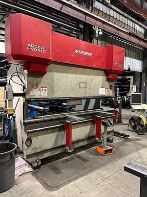 190 Ton, Accurpress #519010, press brake, 4-Axis, Beckhoff CX5020 Control, 10' overall, 2018 - Image 1