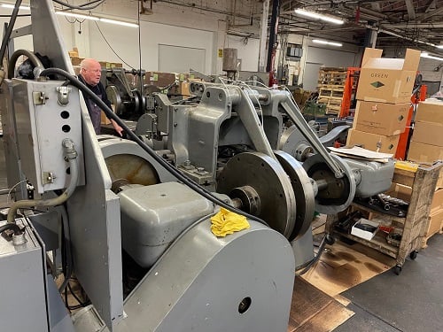 Baird #4-30, 4-slide wire forming w/reel, .250" wire diameter, 1-1/4" ribbon wire, variable speed motor - Image 4