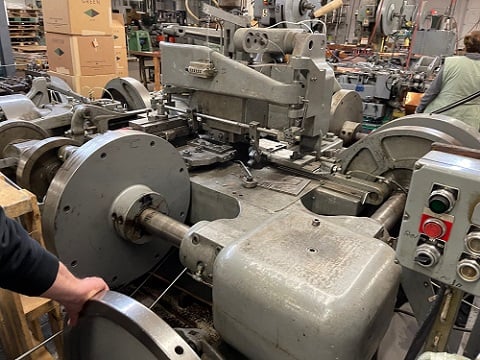 Baird #4-30, 4-slide wire forming w/reel, .250" wire diameter, 1-1/4" ribbon wire, variable speed motor - Image 5