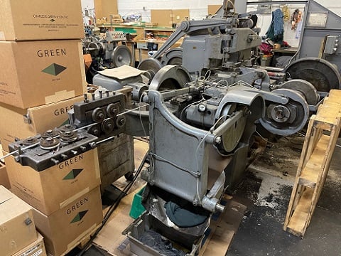 Baird #4-30, 4-slide wire forming w/reel, .250" wire diameter, 1-1/4" ribbon wire, variable speed motor - Image 6