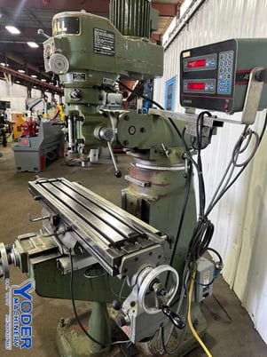 DoAll #GPM-200V, ram type vertical type mill, 9" x42" table, 2 HP, AcuRite III 2-Axis digital read out - Image 7