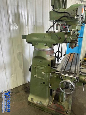 DoAll #GPM-200V, ram type vertical type mill, 9" x42" table, 2 HP, AcuRite III 2-Axis digital read out - Image 8