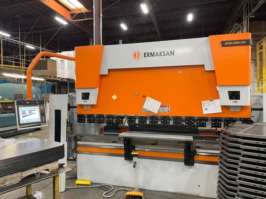 110 Ton, Ermak #Speed-Bend-2100-100, CNC press brake, 8.5' overall, 86.6" between housing, 10.8" stroke - Image 1