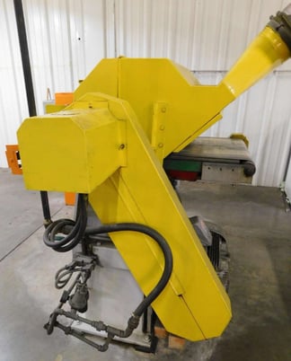 Clair, pass through polishing machine, 24" W belt, 15 HP, manual hand wheel for belt feed table gap adj. - Image 5