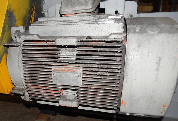 Clair, pass through polishing machine, 24" W belt, 15 HP, manual hand wheel for belt feed table gap adj. - Image 7