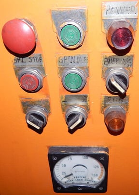 Clair, pass through polishing machine, 24" W belt, 15 HP, manual hand wheel for belt feed table gap adj. - Image 8