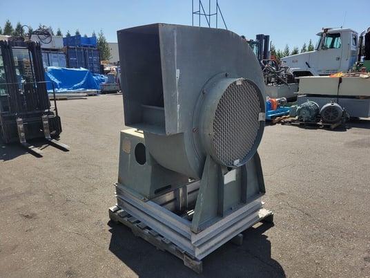 5600 cfm, Hartzell #031-24BCL4, Backward Curved Centrifugal Fan, 24" fan, 5 HP, 1170 RPM, 230/460 V, 1989 - Image 1