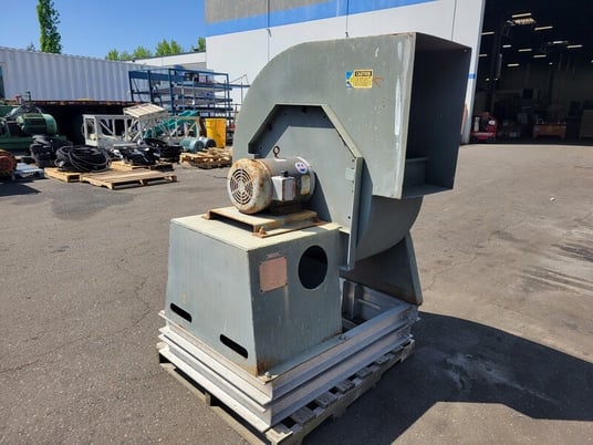5600 cfm, Hartzell #031-24BCL4, Backward Curved Centrifugal Fan, 24" fan, 5 HP, 1170 RPM, 230/460 V, 1989 - Image 5