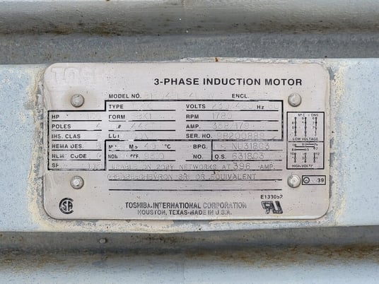 32000-56000 cfm, New York Blower #664-DH, Radial Fan, 64-3/8" fan, Centrifugal, 150 HP, 1420 RPM, 240/480 V - Image 2