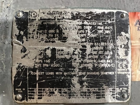 250 HP 1788 RPM Marathon #447THDN17332AA, Frame 447T, DPFY, 480 Volts - Image 3