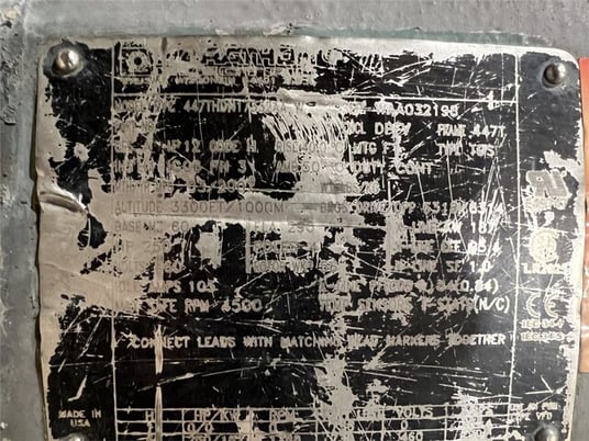 250 HP 1788 RPM Marathon #447THDN17332AA, Frame 447T, DPFY, 480 Volts - Image 4