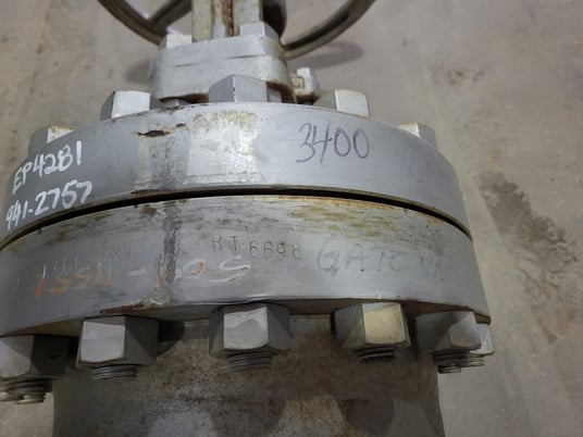 8" Crane #761/2XUF, Gate Valve, Class 600, 1480 psi, WCB Carbon Steel body, CR13 stem, HF Seat - Image 4