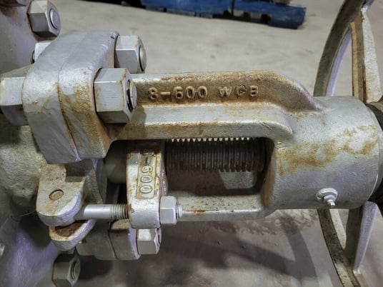 8" Crane #761/2XUF, Gate Valve, Class 600, 1480 psi, WCB Carbon Steel body, CR13 stem, HF Seat - Image 7