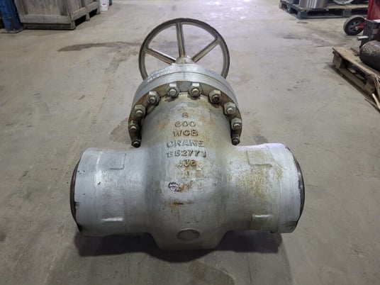 8" Crane #761/2XUF, Gate Valve, Class 600, 1480 psi, WCB Carbon Steel body, CR13 stem, HF Seat - Image 10