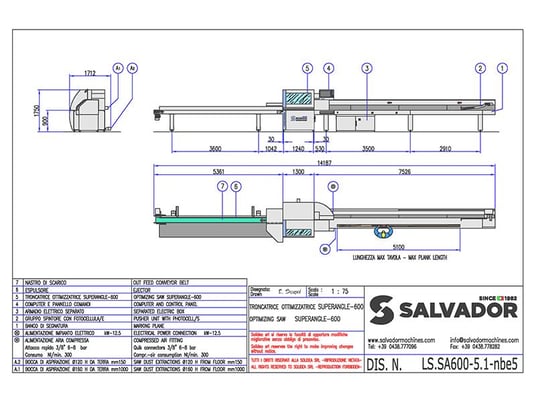 Salvador #Super-Angle-600, optimizing chop saw, 2021 - Image 10