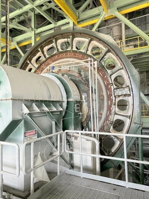 12' x 21' Metso, ball mill, air clutch, rubber liners, gearbox cooler, 1600 HP, 1186 RPM (2 available) - Image 6