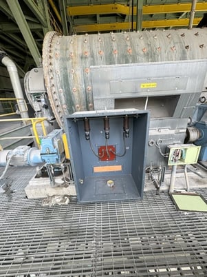 12' x 21' Metso, ball mill, air clutch, rubber liners, gearbox cooler, 1600 HP, 1186 RPM (2 available) - Image 8