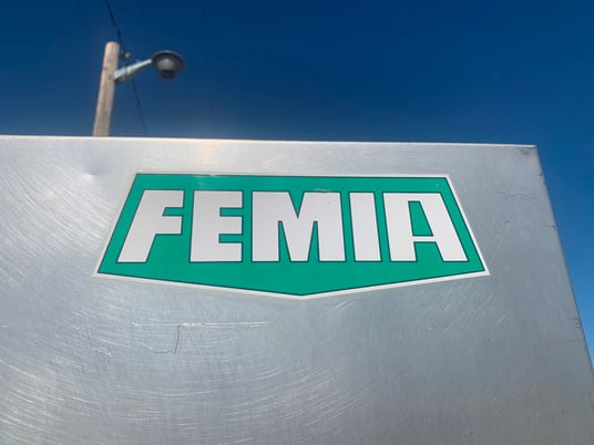 FEMIA rotary screen, 24" dia. x 8' long drum with 6' screening area, 3/16" wide zig zag openings - Image 5