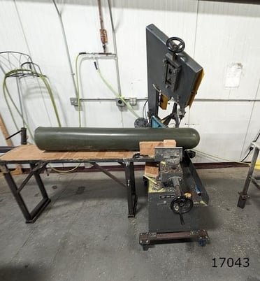 7" x 15.5" Clausing #225W, horizontal bandsaw, 1" x11'x.035"blade, 60-250 FPM, 6.5 gallon coolant capacity - Image 2