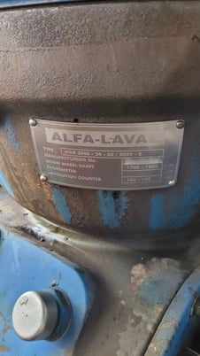 Alfa-Laval #MAB206, disc stack centrifuge, (3 available) - Image 7