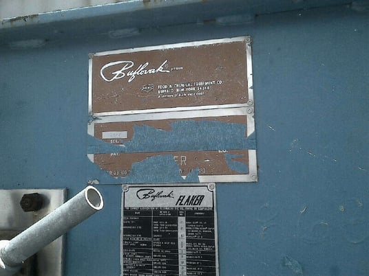 48" x 48" Buflovak, drum flaker, 316 Stainless Steel, 50 SF, vapor-tite, top roll feed, #1271274 - Image 6