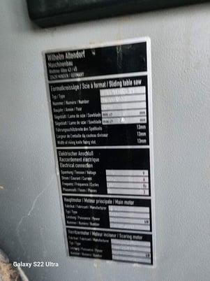 Altendorf #F45 Elmo Sliding Table Saw - Image 4