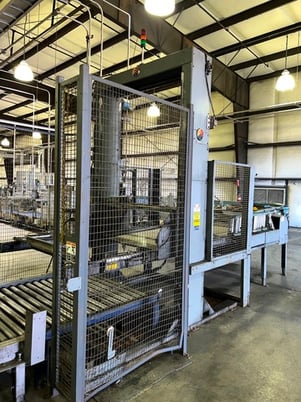 A-B-C #NODE7, automatic palletizer with Wulftec orbital wrapper WCRT-200 - Image 3