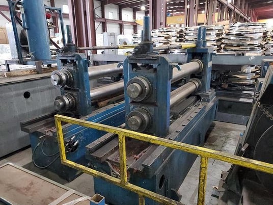 72" x .187" Paxson, slitting line, 60000 lb., 20"-24" ID, 72" OA, Entry Transfer Cart - Image 3