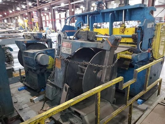 72" x .187" Paxson, slitting line, 60000 lb., 20"-24" ID, 72" OA, Entry Transfer Cart - Image 5