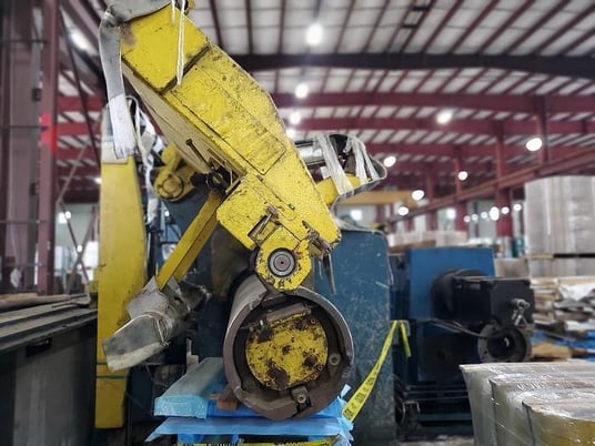 72" x .187" Paxson, slitting line, 60000 lb., 20"-24" ID, 72" OA, Entry Transfer Cart - Image 7