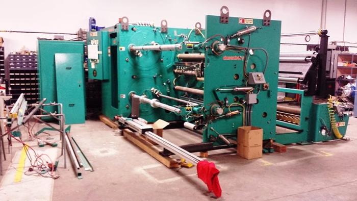 Dusenbery #335-Turret, duplex turret slitter, 1500 FPM, Allen Bradley Panelview 1000 color touch, 2000 - Image 1