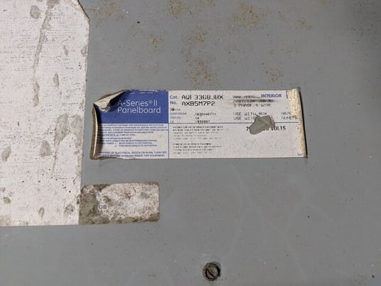 GE #AQF3368JBX A Series II Panelboard, 800A 208Y/120V 3 Phase 4 Wire SKHA36AT0800 - Image 2