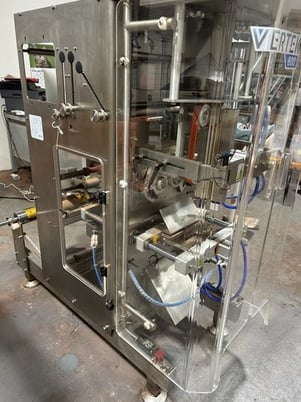 Weighpack #Vertek-800, vertical form fill seal b, 60 bags/minute, Omron Sysmac CP1H PLC, 2021 - Image 2