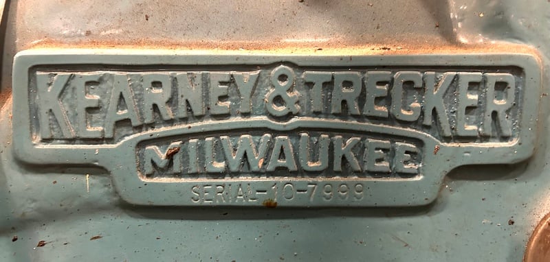Kearney & Trecker #18-AC, horizontal milling machine, 38" x14" table, 3 HP, 25-1500 RPM - Image 6