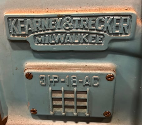 Kearney & Trecker #18-AC, horizontal milling machine, 38" x14" table, 3 HP, 25-1500 RPM - Image 7