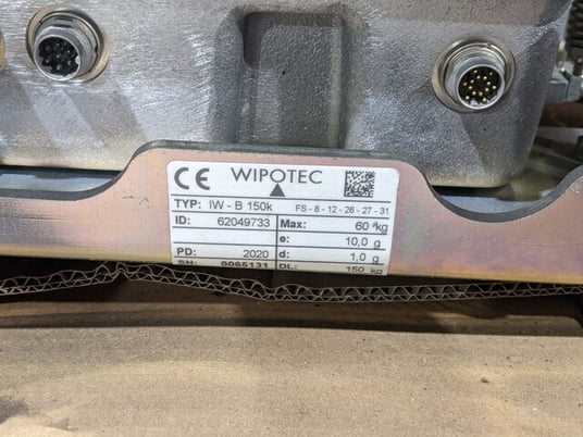 264.5 lb. Wipotec # IW-B150k-FS-8-12-26-27-31, weigh cell 150000g weighing scale frame NOS - Image 2