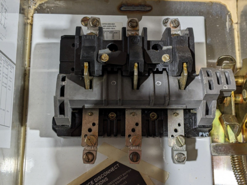 60 Amp. Allen-Bradley #1494G-CC3N, non-fusable disconnect switch, 4/4X Weatherproof, 600 Volts, 50 HP - Image 4