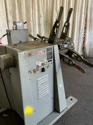 2000 lb. Littell #20-12, motorized coil reel, 12" width, 15"-20" ID, 48" outside dimensions, manual - Image 1